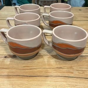 Set of 6 Kolor Me Koby coffee cups by World Market